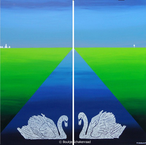 Duet of the Swans art